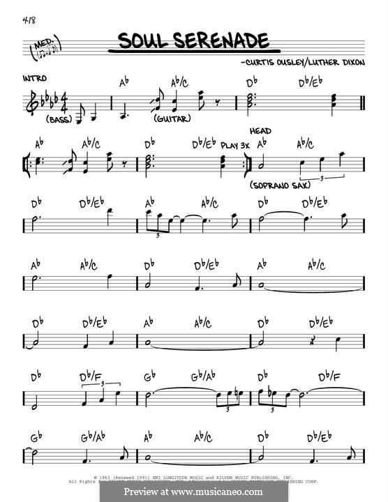 Soul Serenade (Willie Mitchell): Melody line by Curtis Ousley, Luther Dixon
