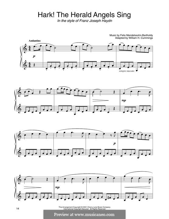 Piano version: In the style of Haydn by Felix Mendelssohn-Bartholdy