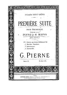 Suite No.1, Op.11: For piano four hands by Gabriel Pierné