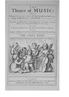 The Theater of Music, Book I: The Theater of Music, Book I by John Blow, Henry Purcell, Robert King, William Turner