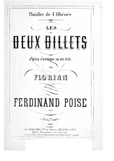Les deux billets: Les deux billets by Ferdinand Poise
