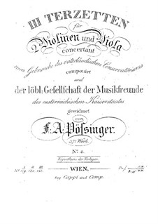 Drei Terzetten für zwei Violinen und Bratsche, Op.37: Trio Nr.2 in G-Dur by Franz Alexander Pössinger