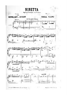 Ninetta: For soloists, choir and piano by Raoul Pugno