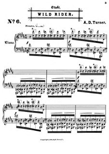 Six Concert Etudes: No.6 Wild Rider by Alfred Dudley Turner