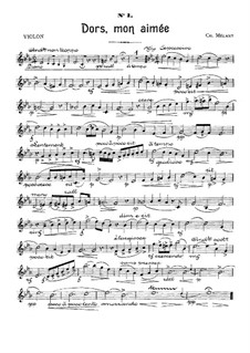 Six Sketches for Piano Trio: Violin part by Charles Mélant