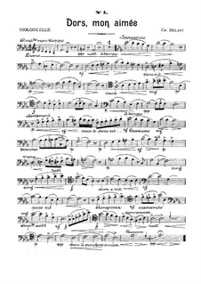 Six Sketches for Piano Trio: Cello part by Charles Mélant