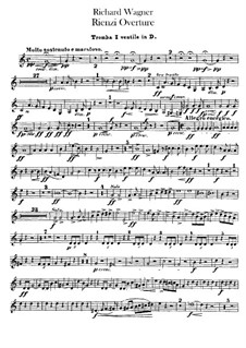 Rienzi, the Last of the Tribunes, WWV 49: Overture – trumpets parts by Richard Wagner