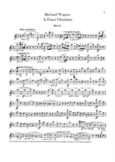 The Faust Overture, WWV 59: Oboes parts by Richard Wagner