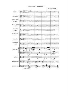 Marche Funebre (Funeral March): Full score by Ludwig van Beethoven