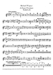The Faust Overture, WWV 59: Trumpets parts by Richard Wagner