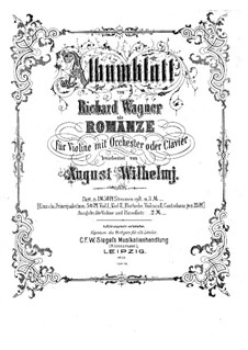 Album Leaf (Romance), WWV 94: For violin and piano – solo part by Richard Wagner