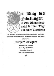 Twilight of the Gods, WWV 86d: Prelude, for voices and piano by Richard Wagner