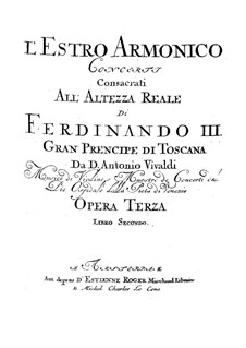 Concerto for Two Violins and Strings No.8 in A Minor, RV 522: Violin I solo part by Antonio Vivaldi