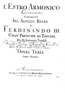 Concerto for Two Violins and Strings No.8 in A Minor, RV 522: Viola I part by Antonio Vivaldi