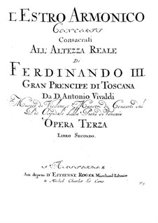 Concerto for Two Violins and Strings No.8 in A Minor, RV 522: Cello part by Antonio Vivaldi