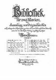 Fantasia for Two Pianos Four Hands, Op.11: Parts by Max Bruch