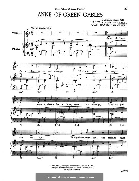 Anne Of Green Gables (from Anne Of Green Gables) by N. Campbell on