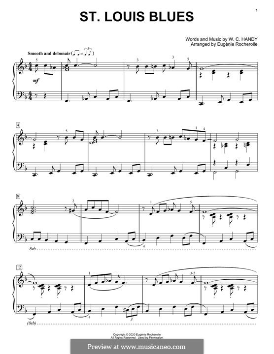 St. Louis Blues: For piano (boogie-woogie version) by William Christopher Handy