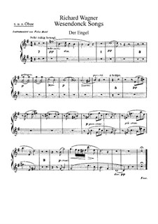 Complete set: For voice and orchestra – oboes part by Richard Wagner