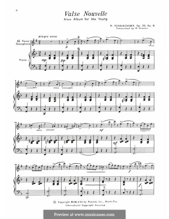No.8 Waltz (Children's Album, TH 141 Op.39) by P