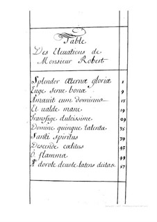 Elévations. Ten Motets for Voices and Basso Continuo: Elévations. Ten Motets for Voices and Basso Continuo by Pierre Robert