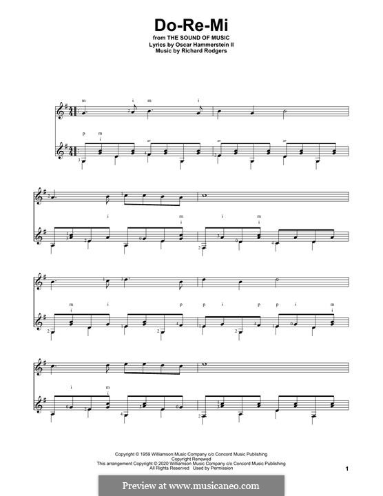 Do-Re-Mi (from The Sound of Music): For guitar by Richard Rodgers