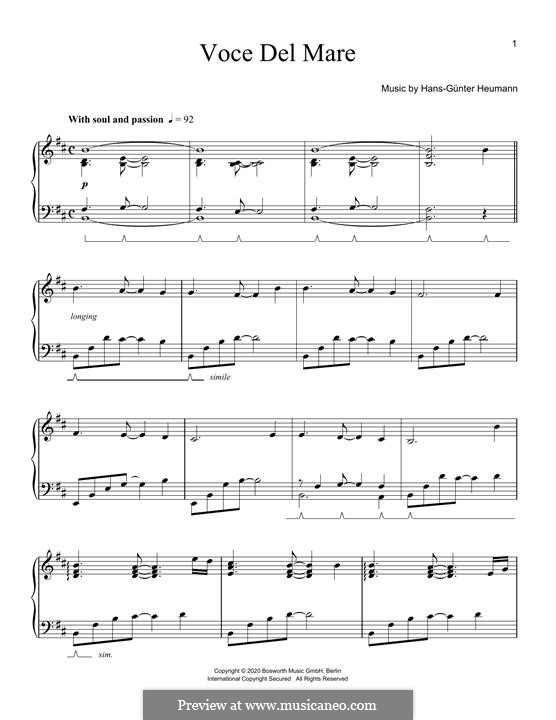 Voce Del Mare: Voce Del Mare by Hans-Günter Heumann