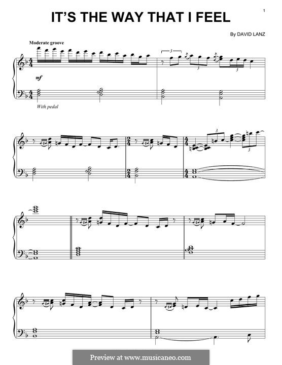 It's The Way That I Feel: It's The Way That I Feel by David Lanz