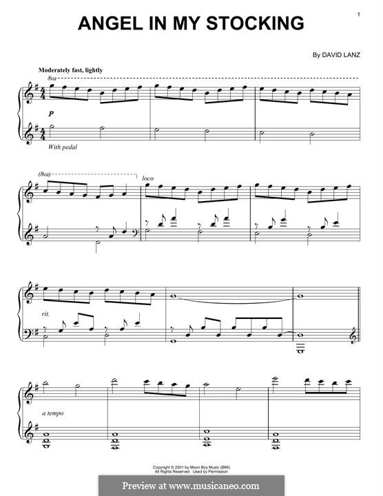 Angel In My Stocking by D. Lanz - sheet music on MusicaNeo