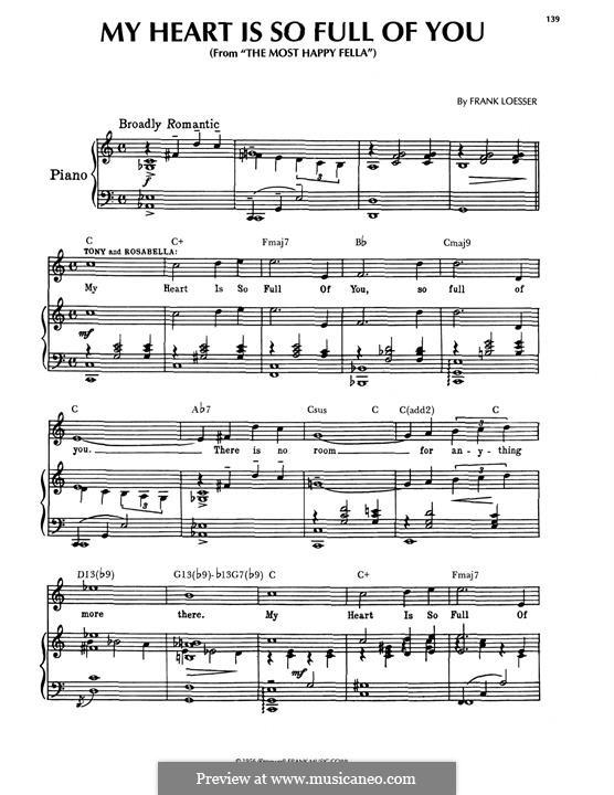 My Heart Is So Full Of You (from The Most Happy Fella): My Heart Is So Full Of You (from The Most Happy Fella) by Frank Loesser