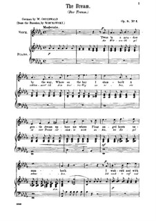 Six Songs, Op.8: Six Songs by Anton Rubinstein