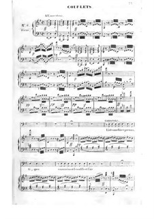 Cagliostro: Act II, piano-vocal score by Adolphe Adam