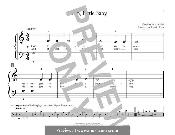 Hush, Little Baby: For piano by folklore