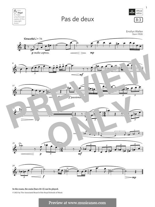 Pas de deux by E. Wallen - sheet music on MusicaNeo