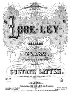 Loreley. Ballade for Piano, Op.10: Loreley. Ballade for Piano by Gustave Satter