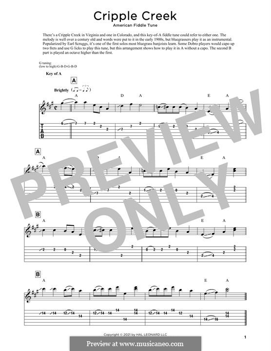 Cripple Creek: For ukulele by folklore
