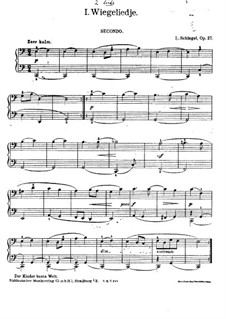 Der Kinder bunte Welt für Klavier, vierhändig, Op.27: Complete set by Leander Schlegel