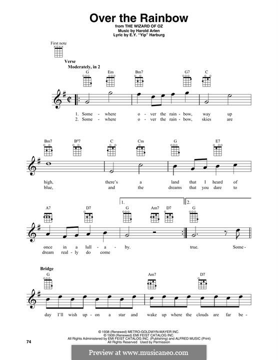 Instrumental version: For ukulele by Harold Arlen