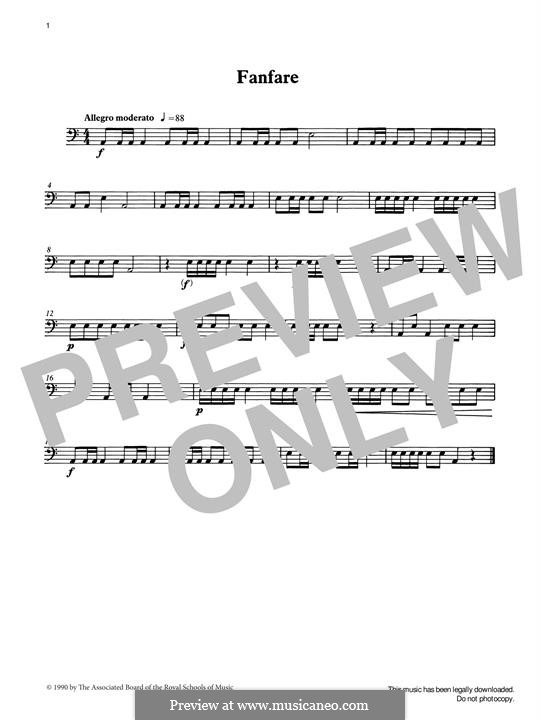 Fanfare by I. Wright sheet music on MusicaNeo