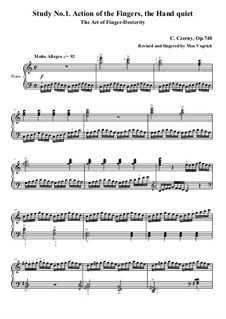 Exercises No.1-8: Exercise No.1 by Carl Czerny