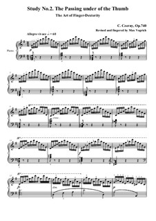 Exercises No.1-8: Exercise No.2 by Carl Czerny