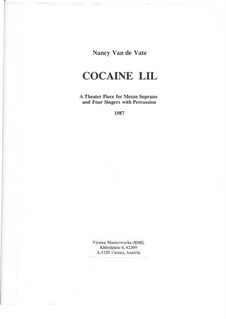 Cocaine Lil: Cocaine Lil by Nancy Van de Vate