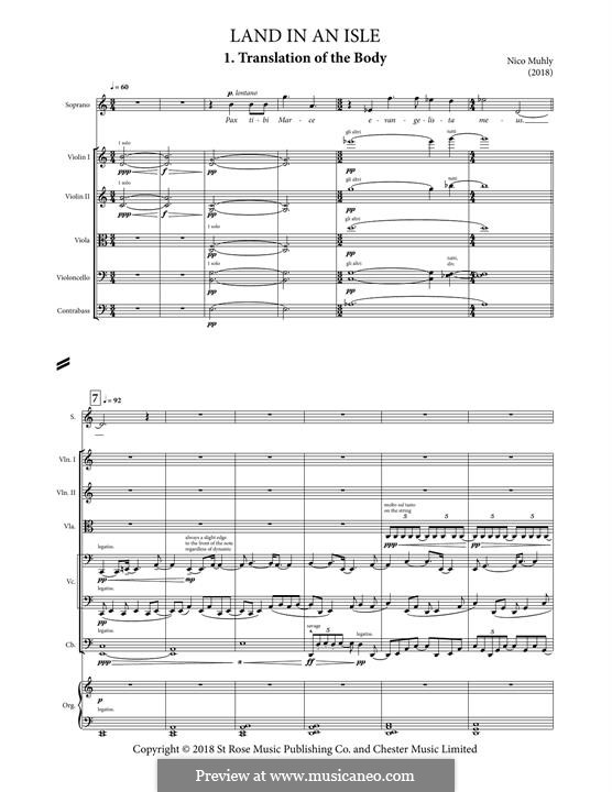 Land In An Isle (Score): Land In An Isle (Score) by Nico Muhly
