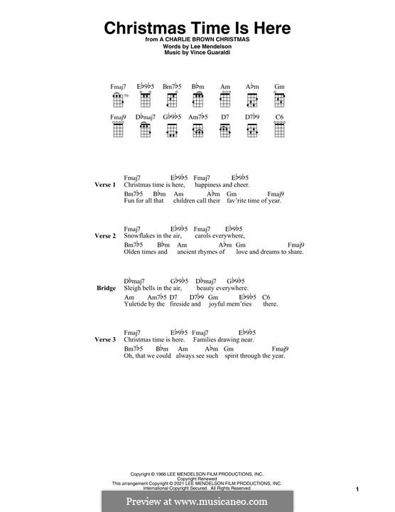 Instrumental version: For ukulele by Vince Guaraldi
