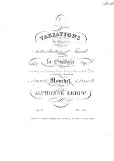 Brilliant Variations, Op.51: For guitar by Alphonse Leduc