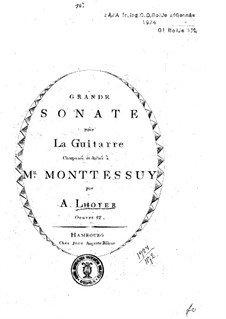 Grand Sonata, Op.12: Grand Sonata by Antoine de Lhoyer