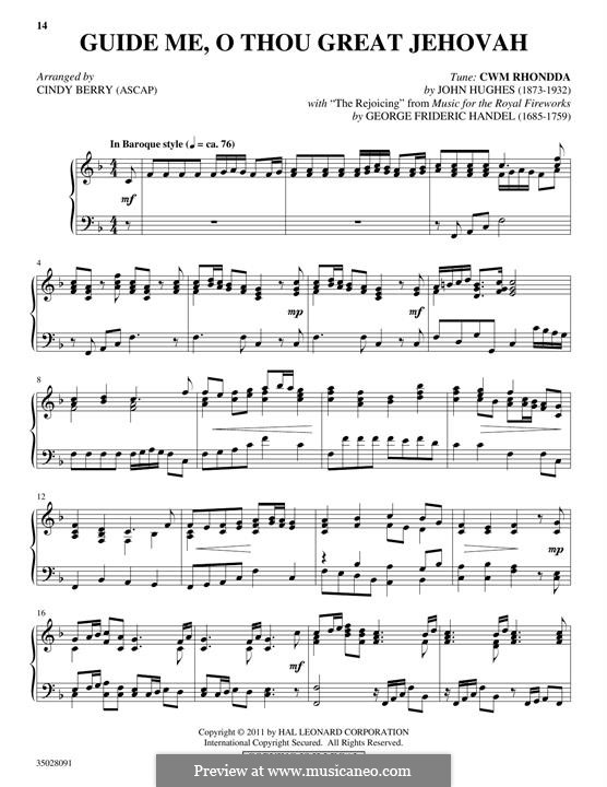 Guide Me, O Thou Great Jehovah: For piano by John Hughes