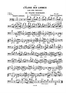 Lob der Tränen (In Praise of Tears), D.711 Op.13 No.2: For violin (or flute, or cello) and piano – solo part by Franz Schubert