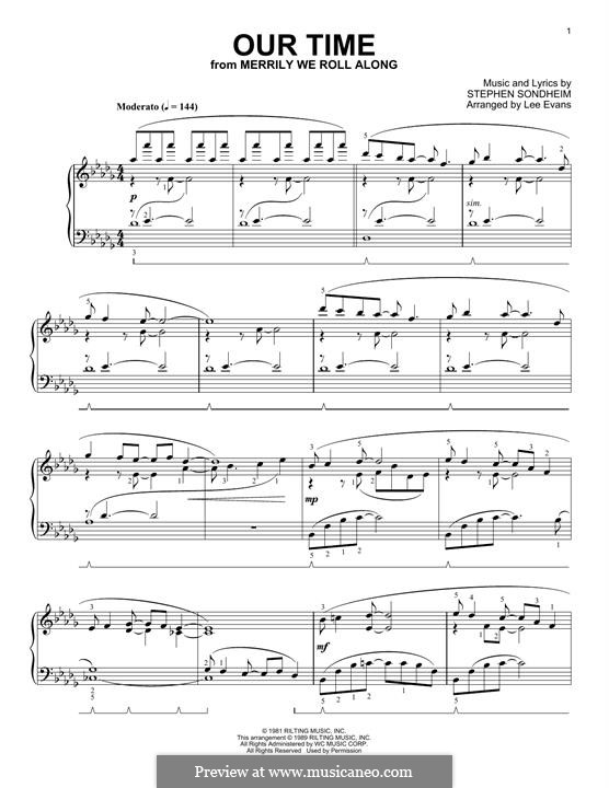 Our Time (from Merrily We Roll Along) by S. Sondheim on MusicaNeo