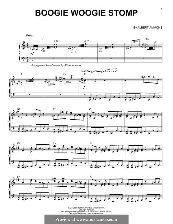Boogie Woogie Stomp: For piano by Albert Ammons